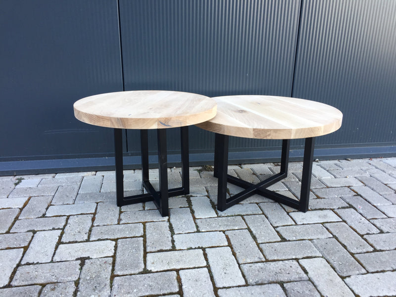 Ronde Eiken Salontafel Amsterdam