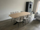 Deens Ovale Eiken tafel Assym