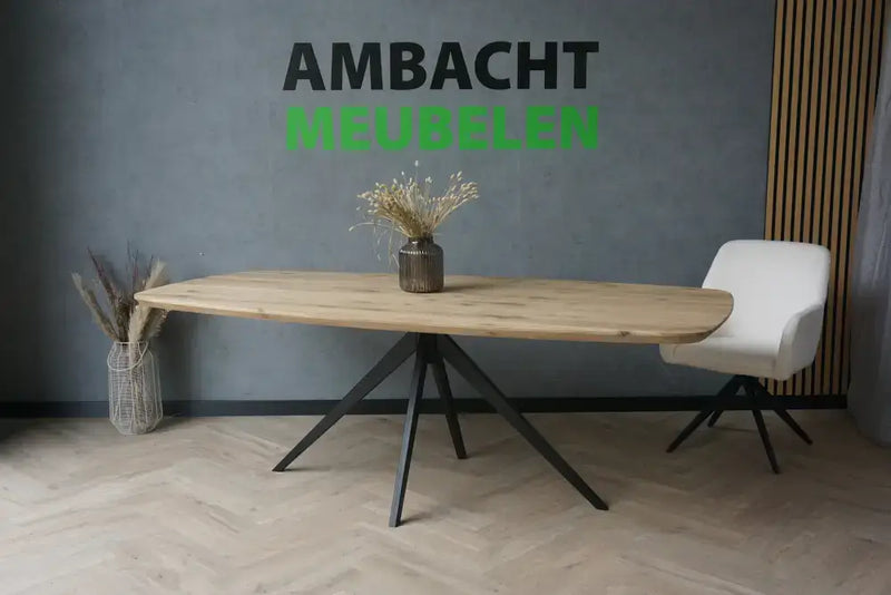Deens Ovale Eiken tafel Spreid