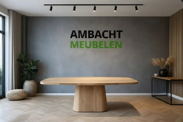 Deens Ovale Eiken tafel Ovale Trechter Eiken