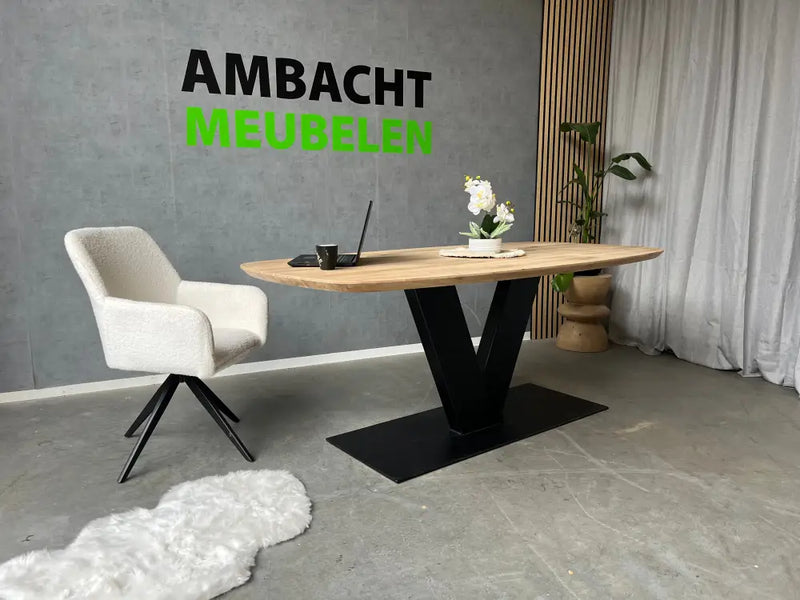 Deens Ovale Eiken Tafel V Poot