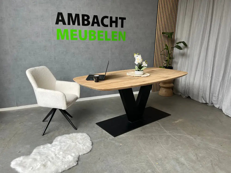 Deens Ovale Eiken Tafel V Poot