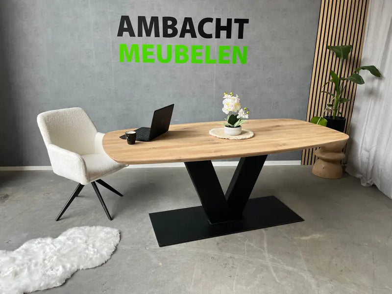 Deens Ovale Eiken Tafel V Poot