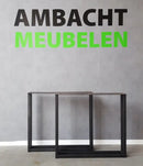 Eiken Boomstamtafel Dubbele U-strip