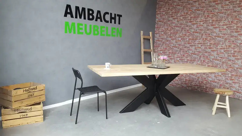 Eiken Boomstamtafel Matrix Breed