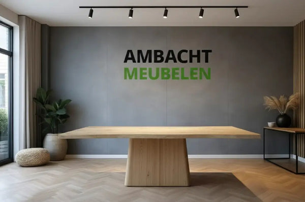 Eiken Boomstamtafel Eiken Trechter Ovaal