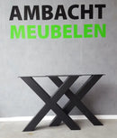 Eiken Boomstamtafel X-model