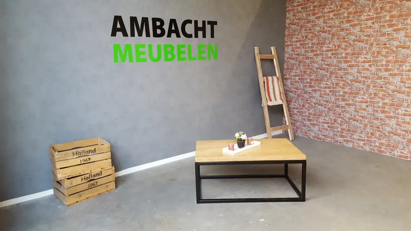 Eiken Salontafel Kubus model