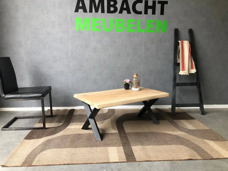 Eiken Salontafel X-Diamant