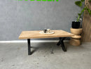 Eiken Visgraat Salontafel X-model