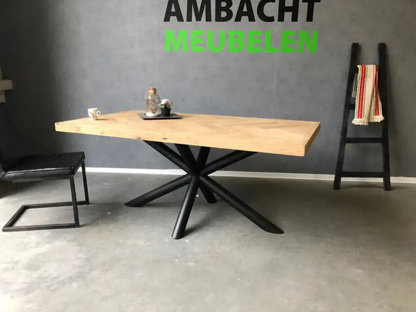 Eiken Visgraat Tafel Almelo