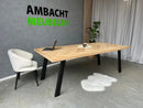 Eiken Visgraat Tafel Ovale Poten