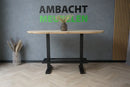 Eikenhouten Bartafel Plat Ovaal Groningen