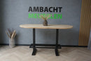 Eikenhouten Bartafel Plat Ovaal Groningen