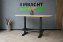 Eikenhouten Bartafel Plat Ovaal Groningen
