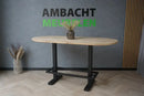 Eikenhouten Bartafel Plat Ovaal Groningen