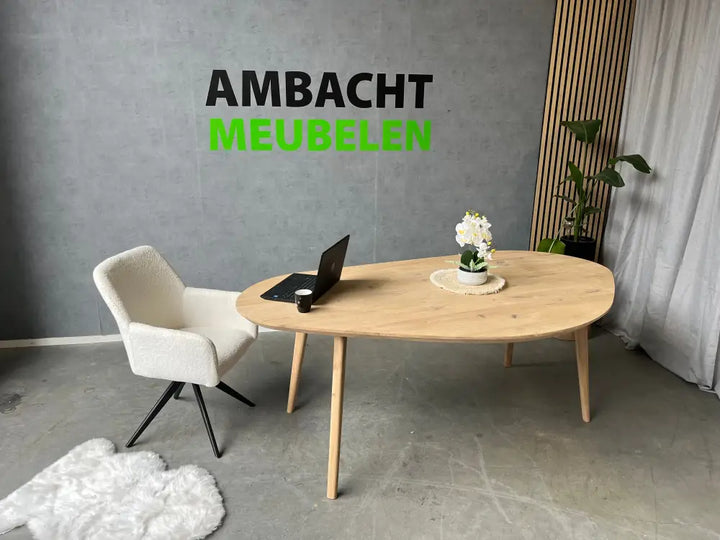 Organische Eiken Tafel Houten losse poten