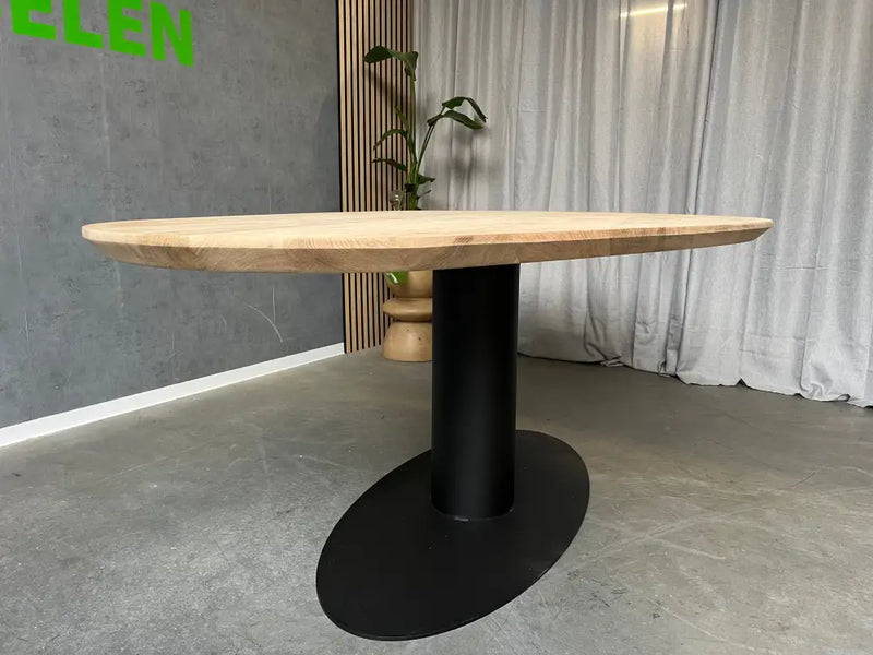 Organische Eiken Tafel Matrix Ovale koker