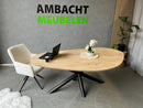 Organische Eiken Tafel Matrix Ronde Buis