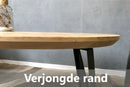 Ovale eiken salontafel Amsterdam