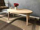 Ovale eiken salontafel Rotterdam