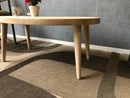 Ovale eiken salontafel Rotterdam