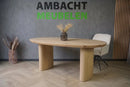 Ovale Eiken Tafel Japandi Ovale Poten