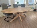 Ovale Eiken Tafel Matrix Eiken Dik-Dun