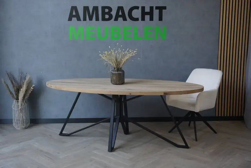 Ovale Eiken Tafel Matrix Libelle