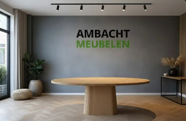 Ovale Eiken Tafel Ovale Eiken Trechter