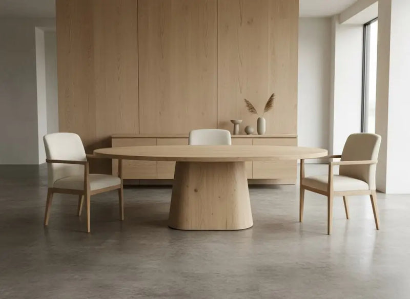 Ovale Eiken Tafel Ovale Eiken Trechter