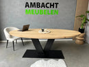 Ovale Eiken Tafel V-Poot