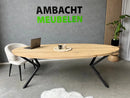 Ovale Eiken Tafel X-Inside Midden Knik
