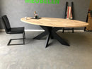 Ovale Eiken Visgraat Tafel Utrecht