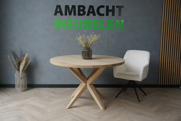 Rond Eiken Tafel Gouda