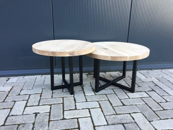Ronde Eiken Salontafel Amsterdam