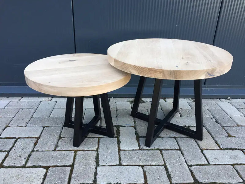 Ronde Eiken Salontafel Den haag
