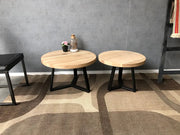 Ronde Eiken Salontafel Roosendaal