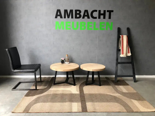 Ronde Eiken Salontafel Roosendaal