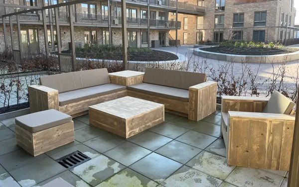 Steigerhout Hoekbank Groningen