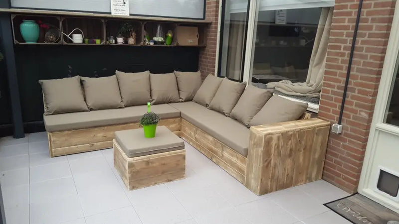 Steigerhout Hoekbank Rotterdam