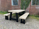 Steigerhouten Industriële Tuinset A-Model