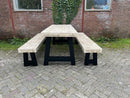 Steigerhouten Industriële Tuinset A-Model