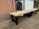 Steigerhouten Industriële Tuinset H-Model