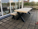 Steigerhouten Industriële Tuinset X-Model