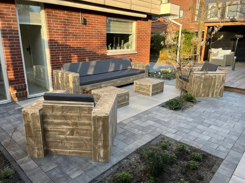 Steigerhouten Lounge Set Rotterdam