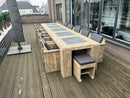 Steigerhouten Tuinset Exclusive 10 Personen