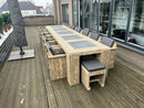 Steigerhouten Tuinset Exclusive 10 Personen