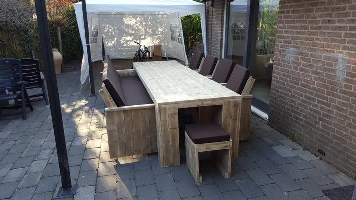 Steigerhouten Tuinset Utrecht 8 Personen