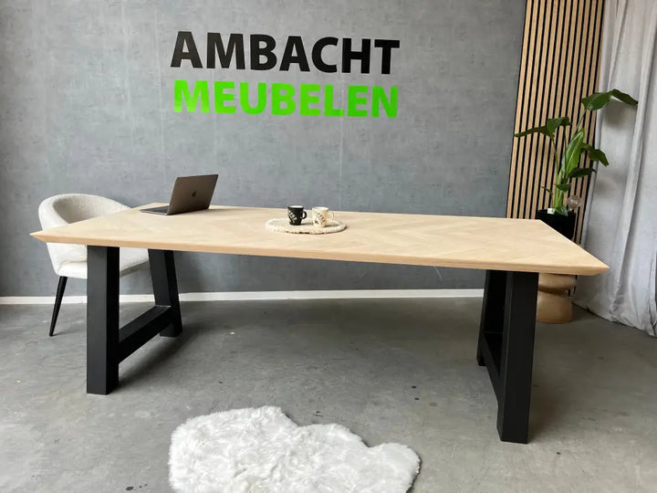 Verjongd Eiken Visgraattafel A-Model